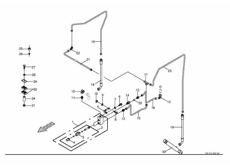 Hydraulics cutting unit