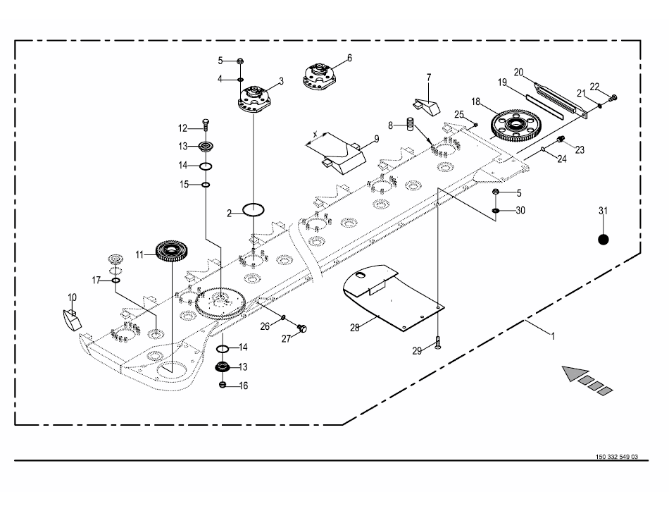 Rotorbalk - SafeCut INSIDE -3210 tillval