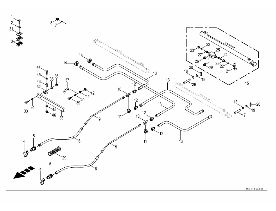 Hydraulik - breddjustering.