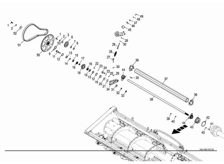 Central driveline - Auger