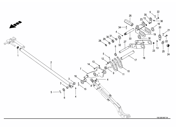 Kinematik - fällning - vänster - Del II