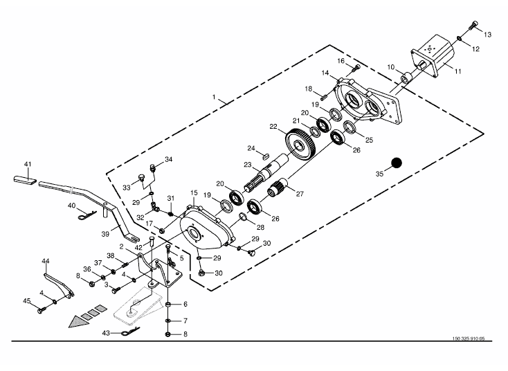 Slip on gearbox / Pump