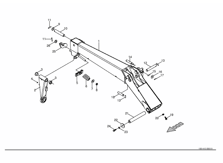 Outrigger arm