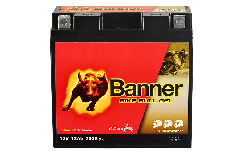 Banner Bike Bull GEL GTZ14B-4, 12V 12Ah, GEL51221