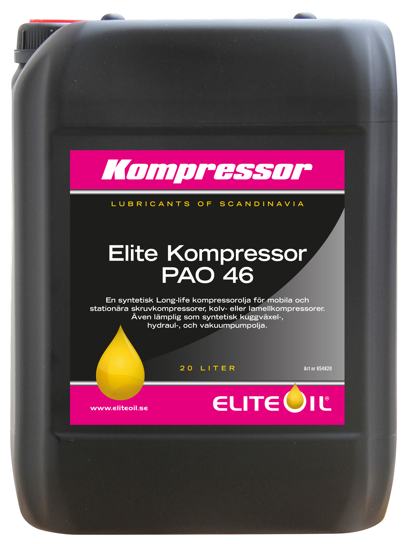 Elite Kompressor PAO 46 Syntet, 20 liter dunk-image