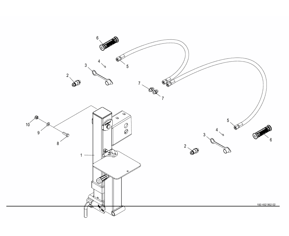 Hydraulisk stödfot - tillval