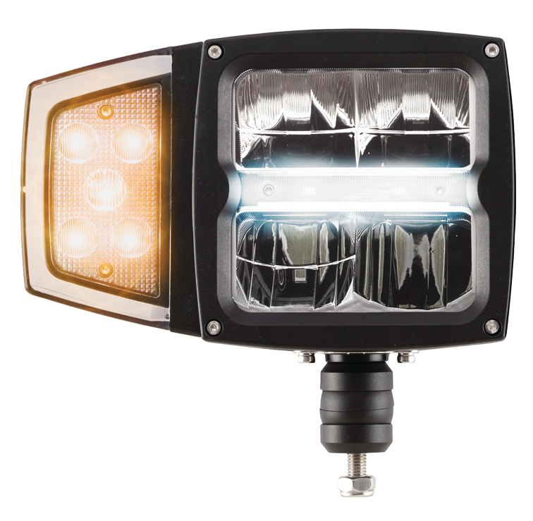 Strands ploglampa LED med värmelins, positionsljus & blinkers, 12-30V, 38W-image