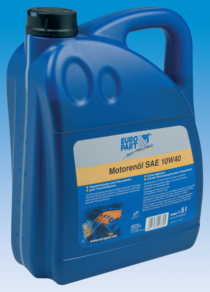 Europart Motorolja, Semisyntet, 10W-40, 5 liter dunk