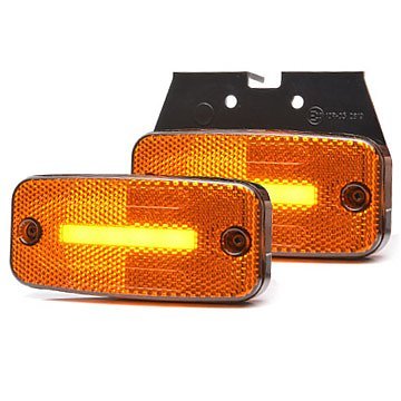 Strands sidomarkeringsljus, orange Neon, One Line, LED, 12-24V DC