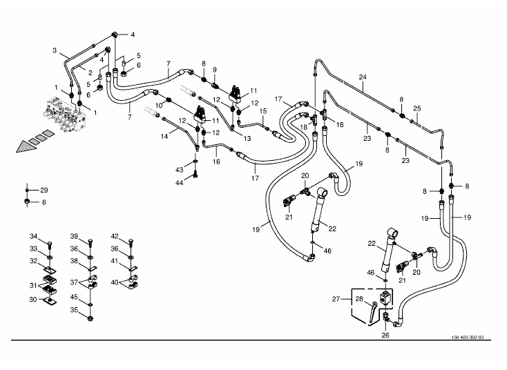 Hydraulics - lift conveyor belt