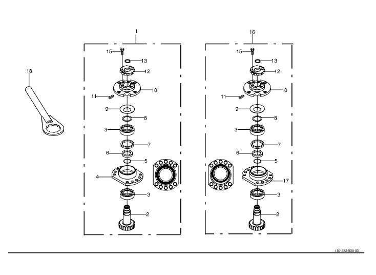 Bearing housing - SafeCut INSIDE