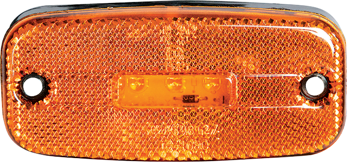 Strands sidomarkeringsljus KZ LED, orange reflex, 12/24V