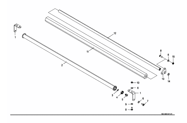 Vipparm-plastfilms bindning