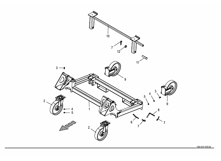 Mounting cart - intake -optional