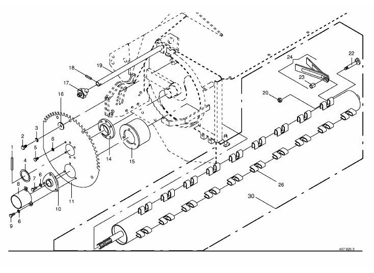 Conditioner drum with additional parts