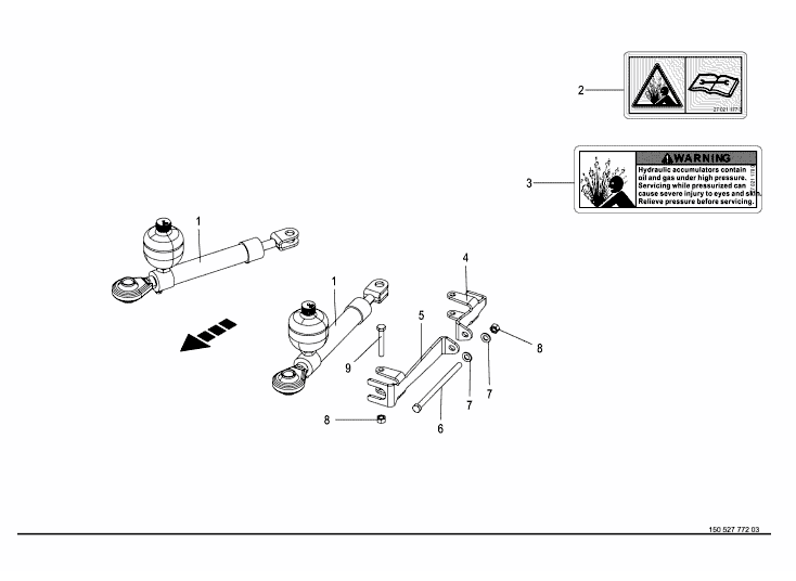 Hydraulisk stötdämpare - tillval