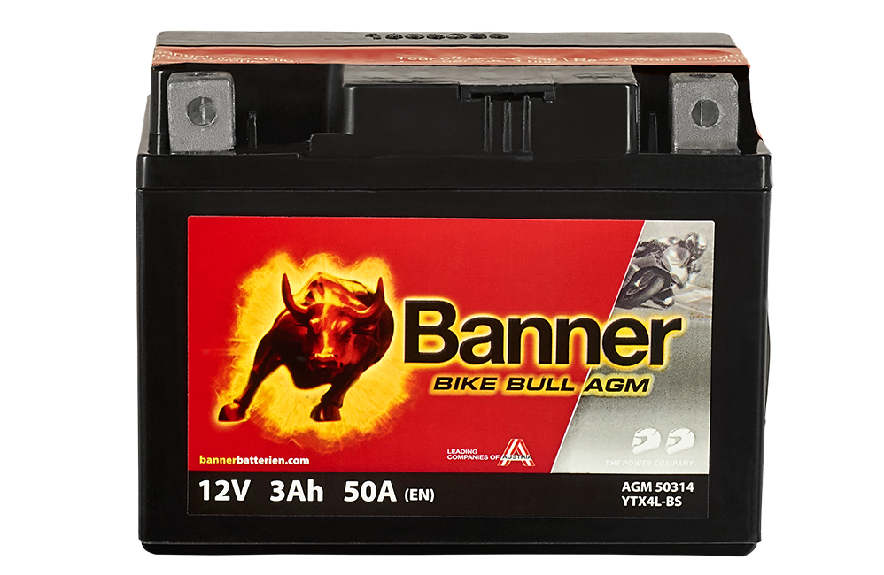 Banner MC AGM YT4L-BS, 12V 3Ah, 50314