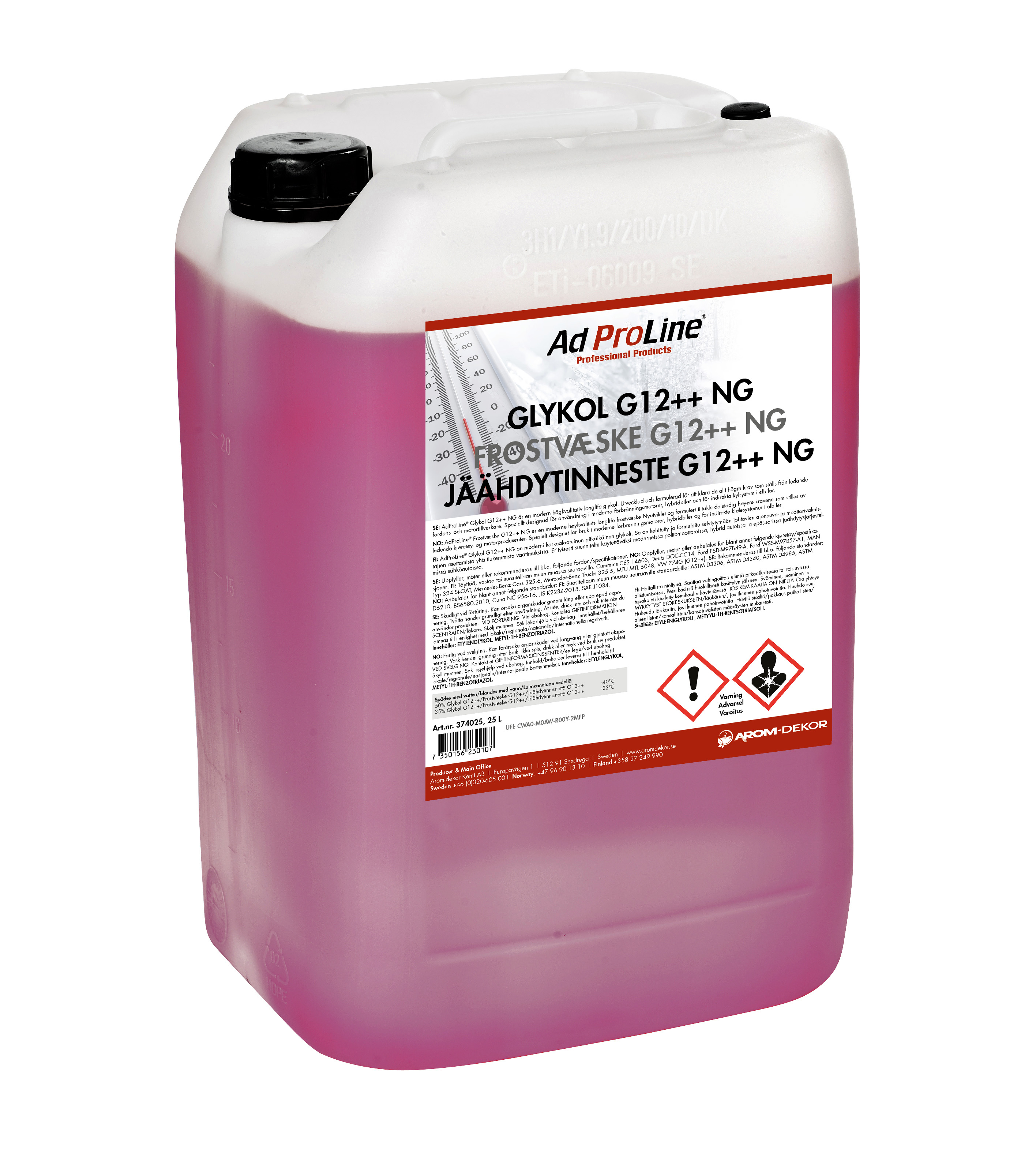 AdProLine® Glykol G12++ NG, 25 liter dunk