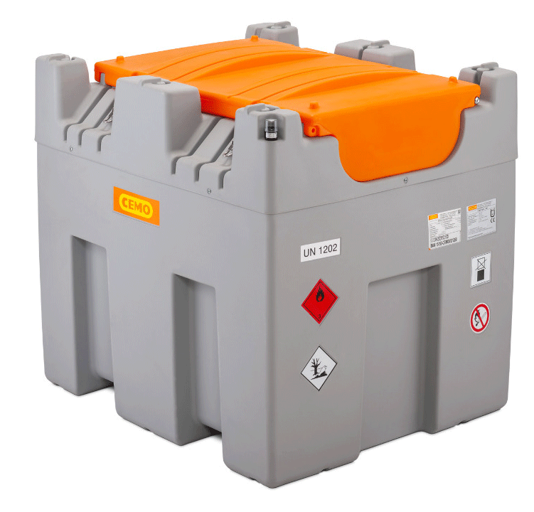 Mobil tank CUBE Basic, 980 liter, elpump Cematic 72, 230 V-image