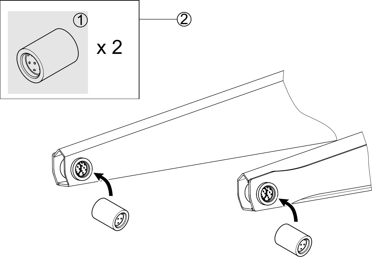 Repair Kit For The Upper Arm Plate Of The Loader Arms