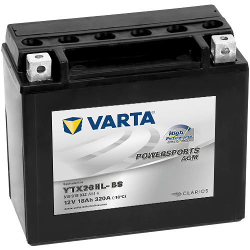 Varta MC AGM YTX20HL-BS High Performance, 12V 18Ah, 518918