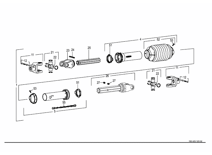 Universal shaft