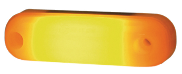 Strands sidomarkeringsljus Viking 3 Neon LED, orange glas, 12/24V,-image