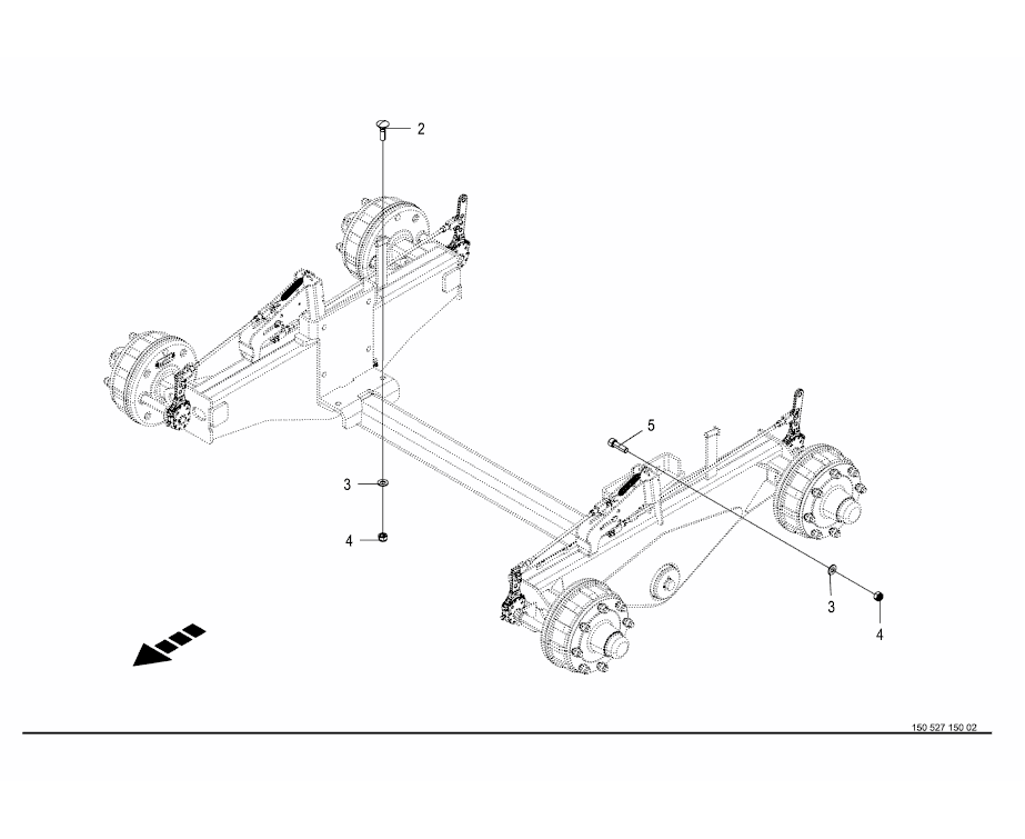 Mounting parts - Axle