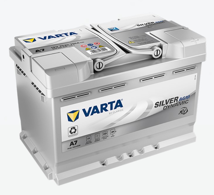 Varta Ultra Dynamic AGM 12V 70Ah, A7 (ersätter E39)-image