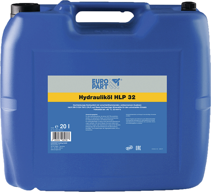 Europart Hydraulolja HLP ISO 32, 20 liter dunk