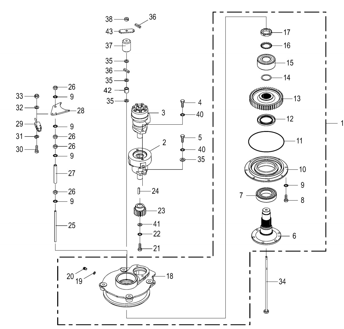 Wrapper gearbox without drive assembl