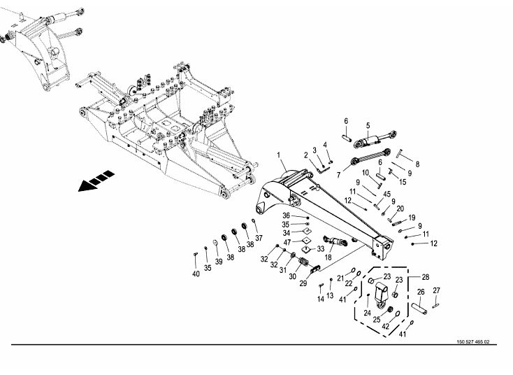 Outrigger arm