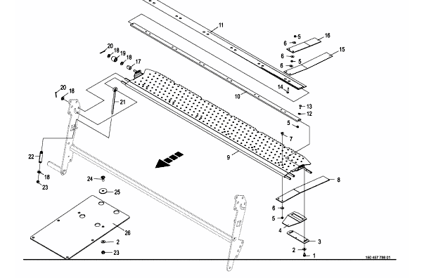 Vipparm-plastfilms bindning