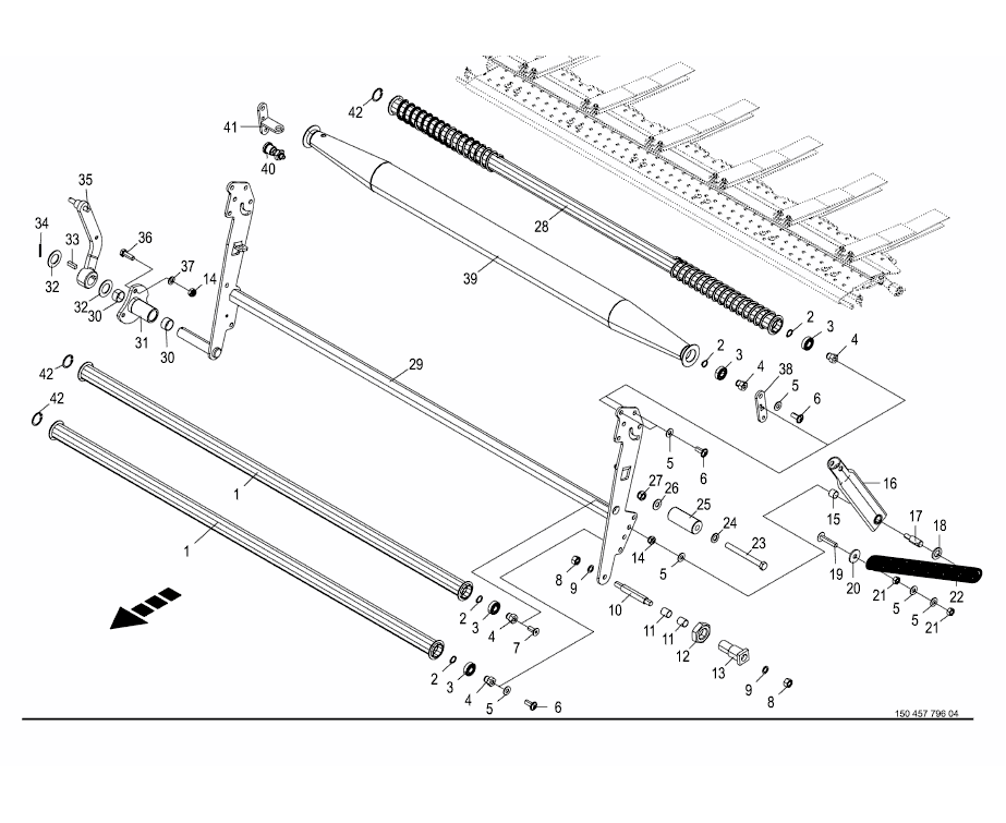 Vipparm-plastfilms bindning