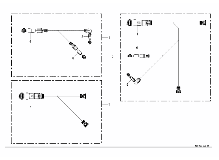 Cable harness - steering knuckle