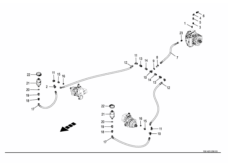 Charge pressure circuit