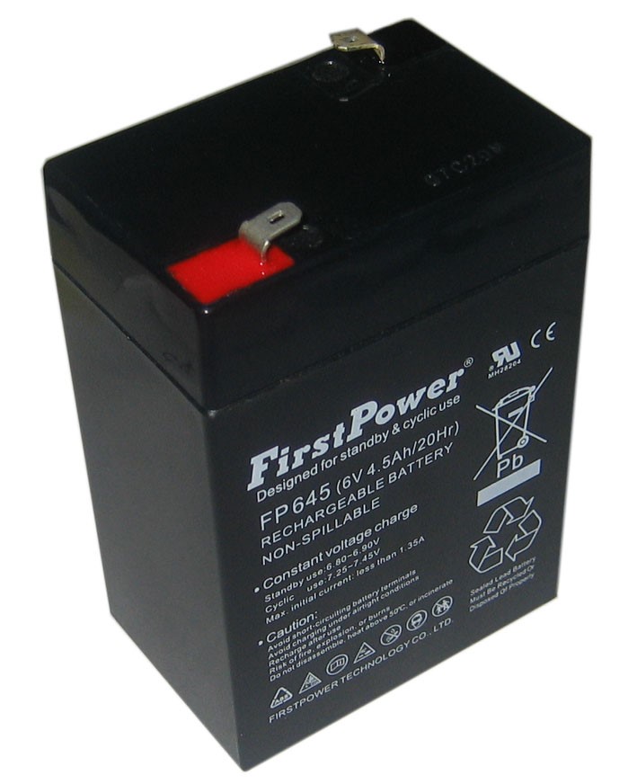 FP645, First Power VRLA, 6V 4,5Ah-image