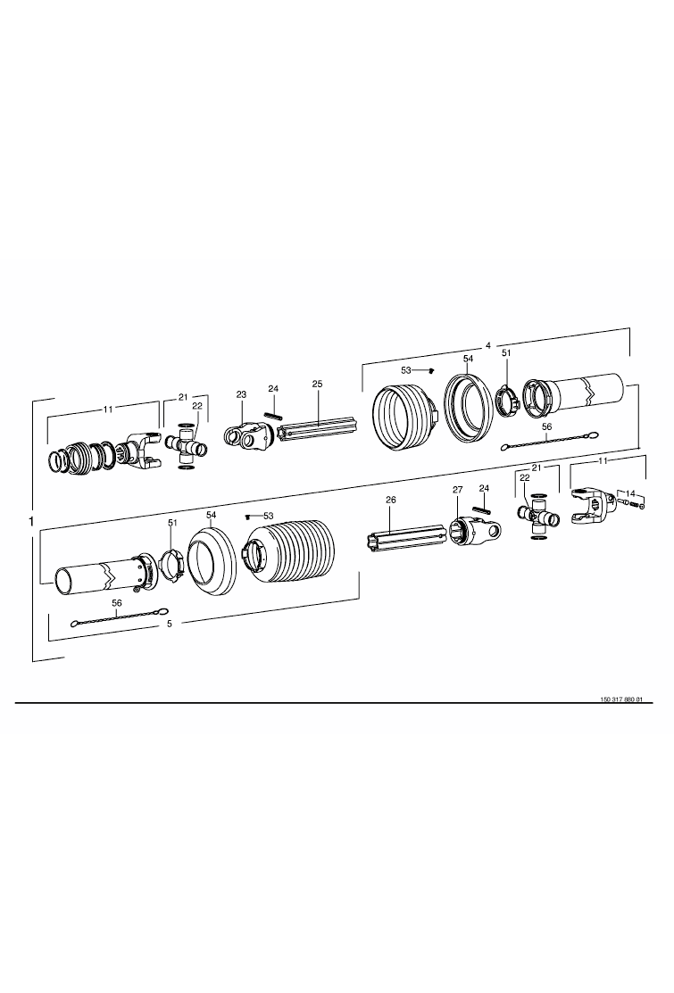 8.0 Main universal shaft -Z= 6/6