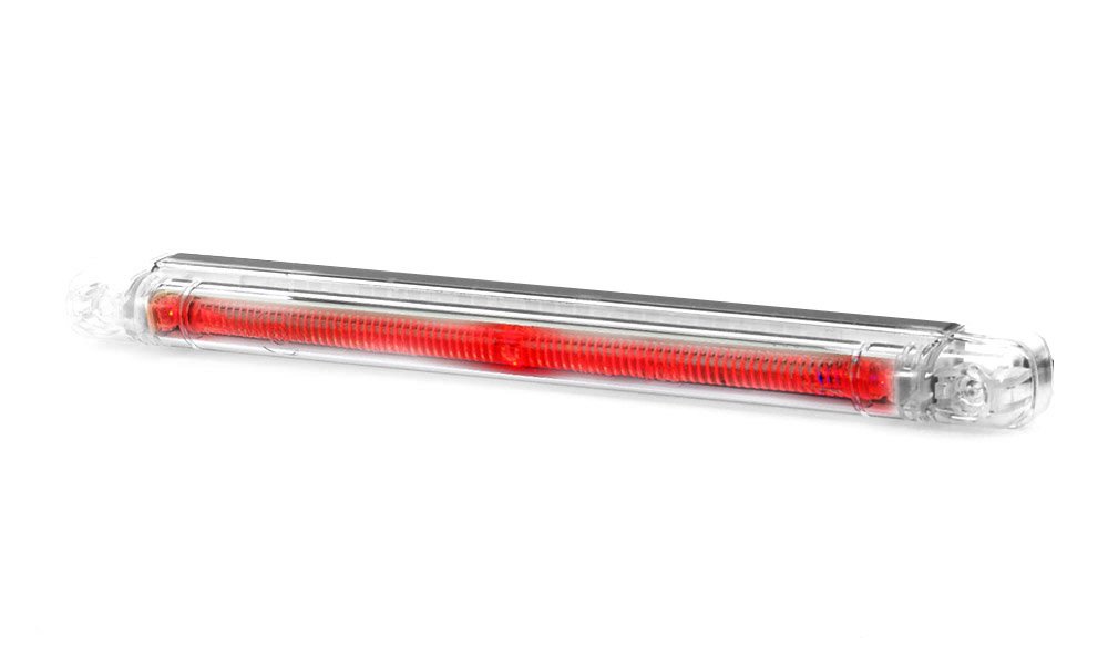 Strands fiberoptisk positionsljus, röd LED, 12/24V-image