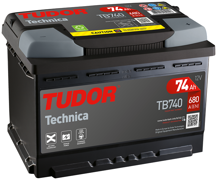 Tudor Technica, 12V 74Ah, TB740-image