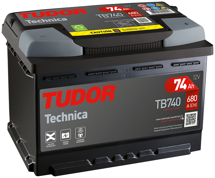 Tudor Technica, 12V 74Ah, TB740