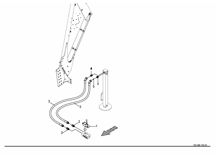 Hydraulisk stödfot -valfri - Medium