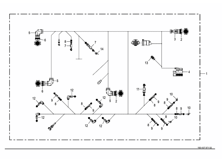 Cable harness - ladder