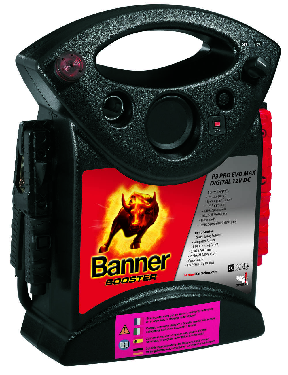 Banner Startbooster P3 Professional EVO MAX Startström 1170A peak 3100A, 1220000713-image