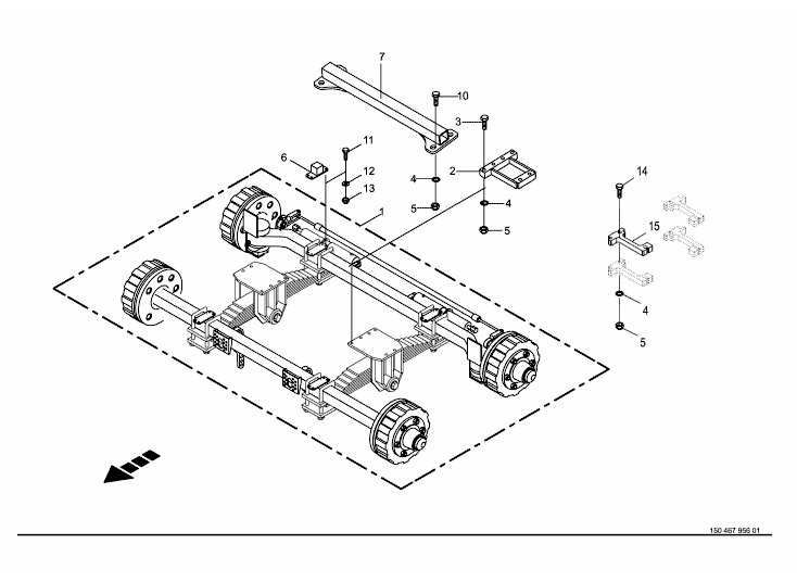 Tandemaxel tillbehör-11 ton