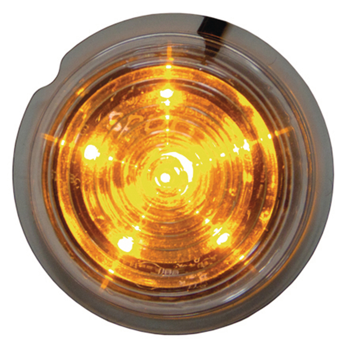 Strands sidomarkeringsljus Viking 6, orange LED, 12/24V