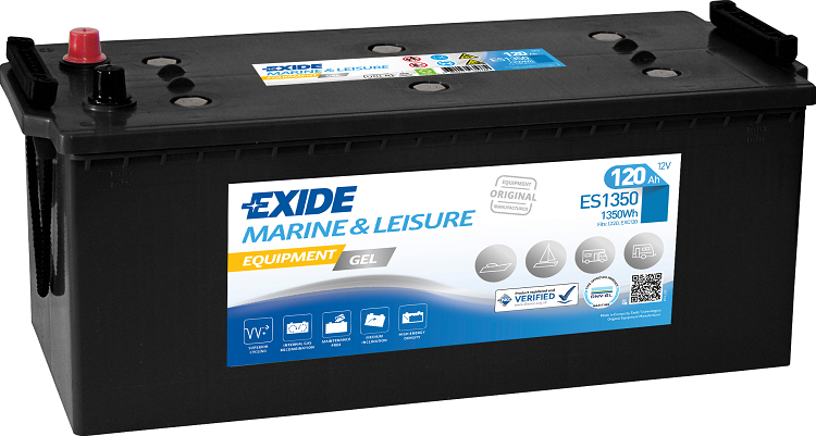 Exide Equipment Marine & Leisure GEL, 12V 120Ah, ES1350