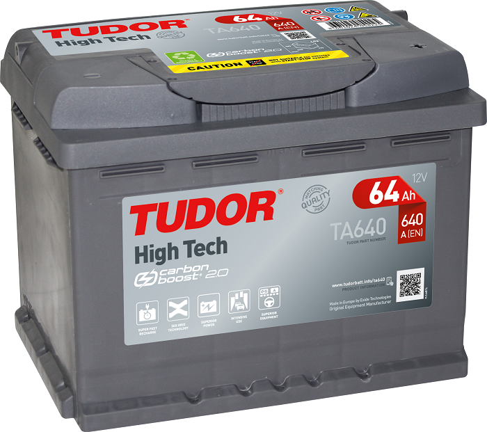 Tudor High Tech, 12V 64Ah, TA640