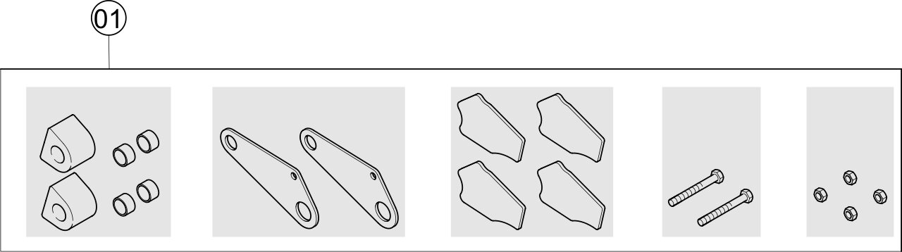 Repair Kit For The Lower Arm Plate Of The Loader Arms