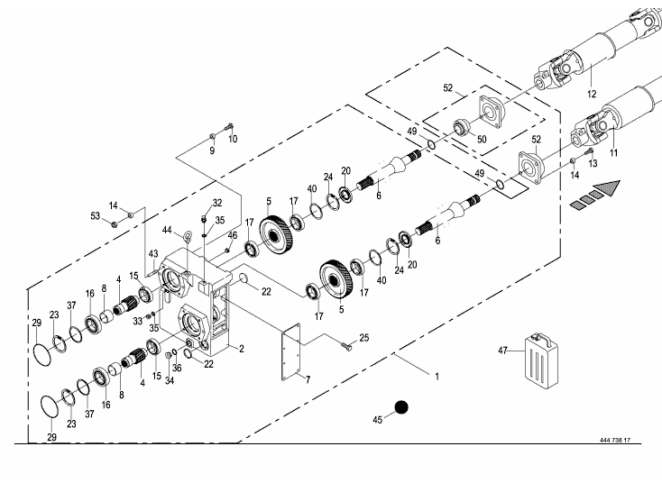 Auxiliary gearbox / Drive